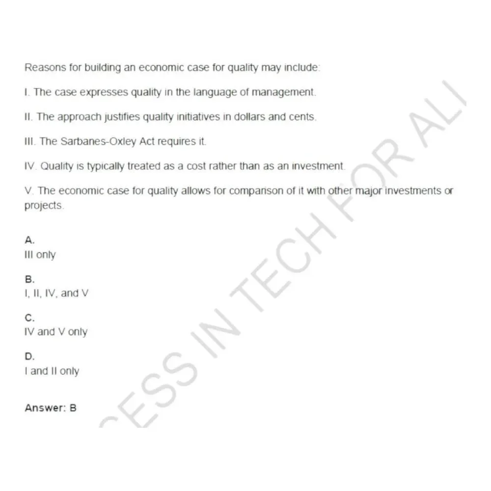 Printout CMQ-OE  Certified Manager  of Quality Organizational Excellence Exam